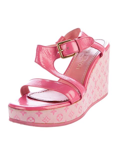 louis vuitton wedges shoes|louis vuitton sandals monogram.